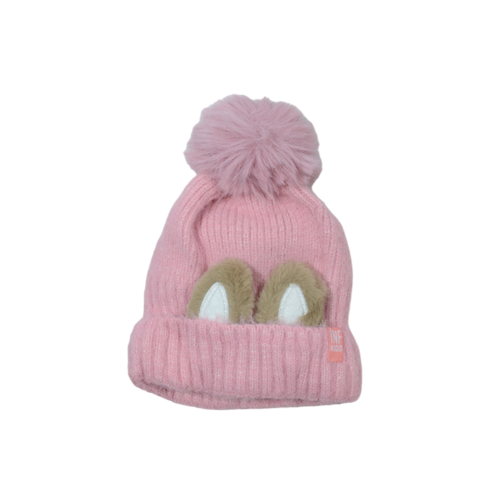 GORRO OREJITAS CON POMPON