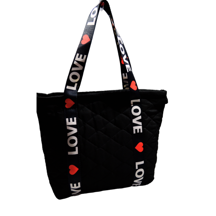 BOLSO MATELASE CON CINTA PERSONALIZADA