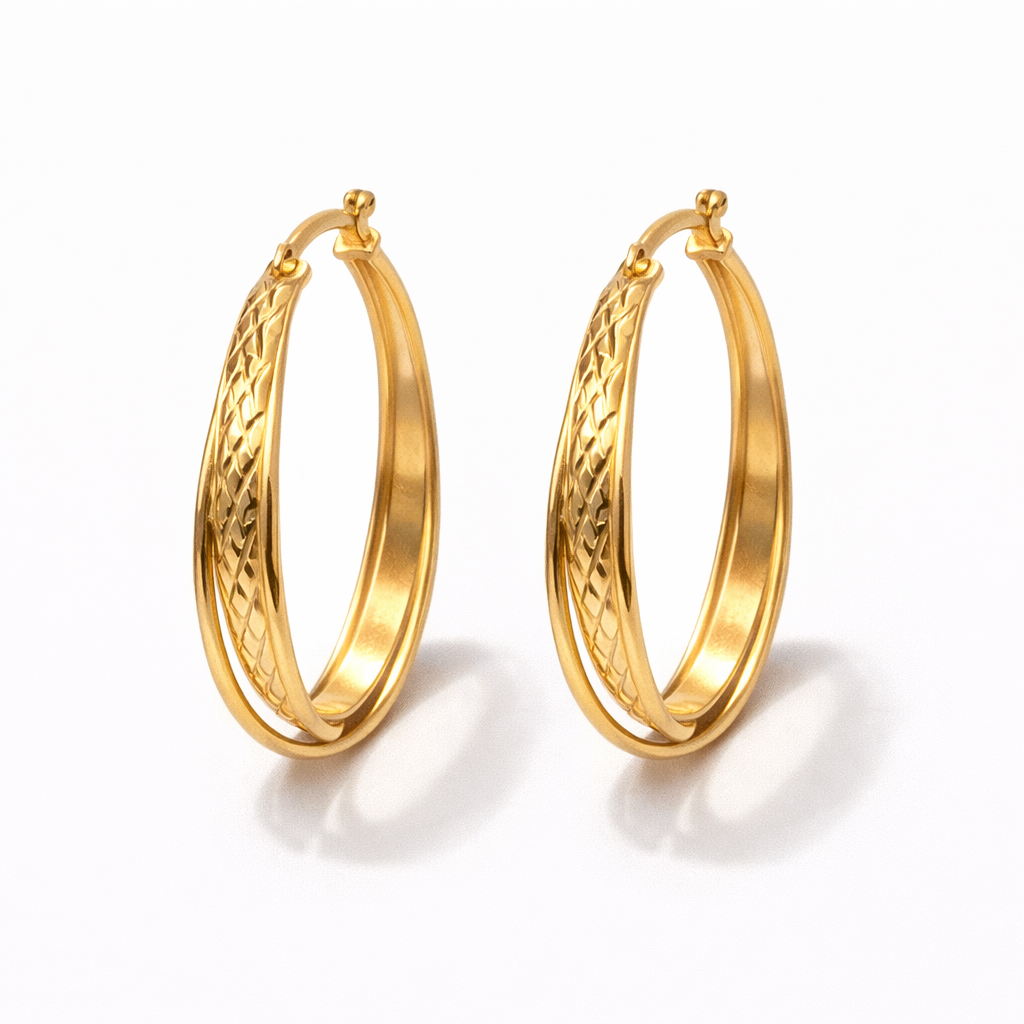 AROS ARGOLLA LABRADO DORADO