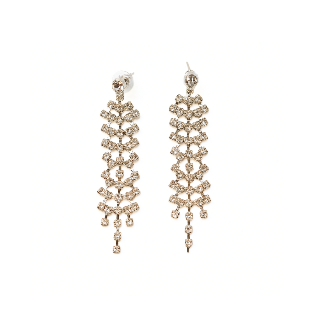 AROS COLGANTES CON STRASS LLUVIA