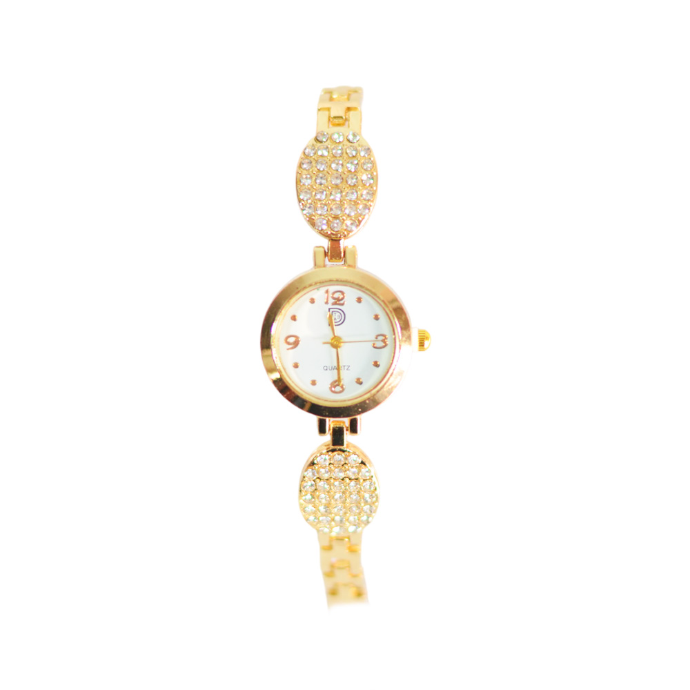 RELOJ CON MALLA METALICA + STRASS