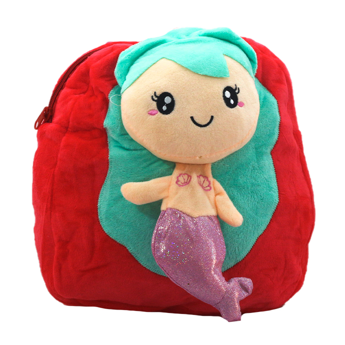 MOCHILA 12" PELUCHE SIRENA