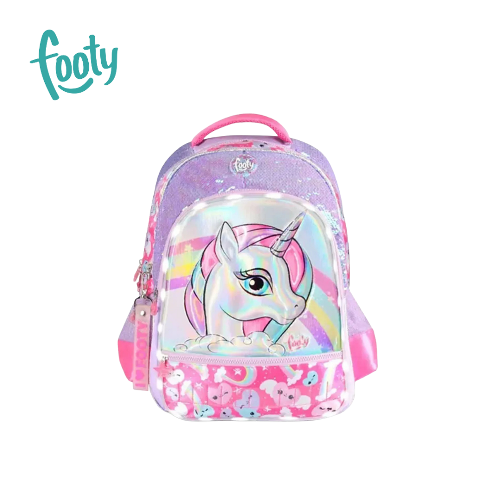 MOCHILA 18" UNICORNIO LUZ LED FOOTY