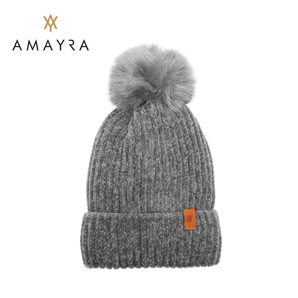 GORRO AMAYRA CON POMPON LISO