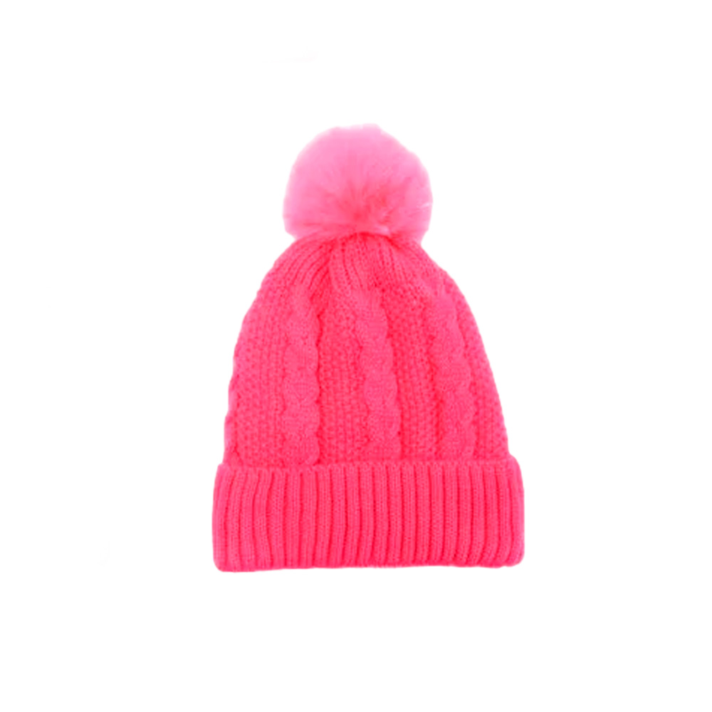 GORRO INFANTIL TEJIDO CON POMPON