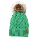 GORRO DE DAMA CON POMPON TEJIDO DAMA INTERIOR PIEL