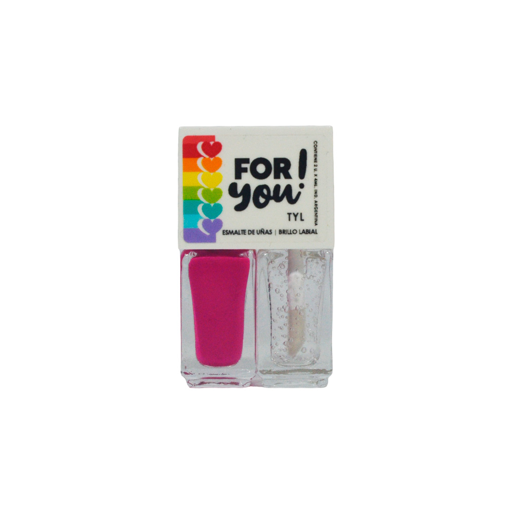 SET DUO BRILLO LABIAL Y ESMALTE DE UÑAS