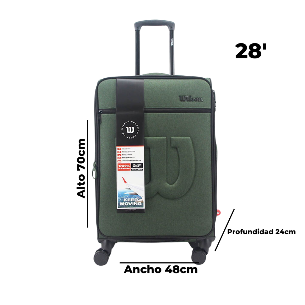 VALIJA VERDE WILSON 28"