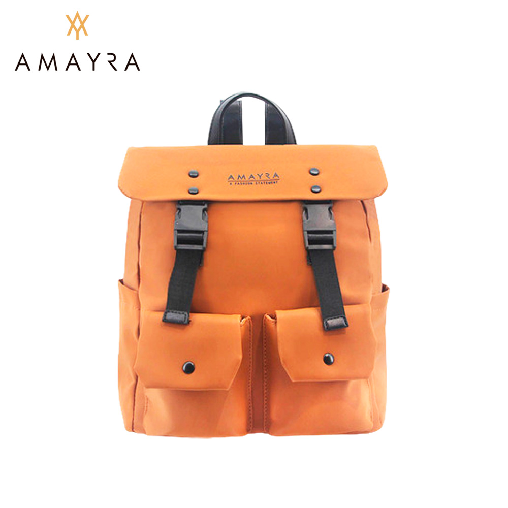 MOCHILA AMAYRA CON DOBLE BOLSILLO FRONTAL