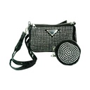 CARTERA STRASS CON MONEDERO #40