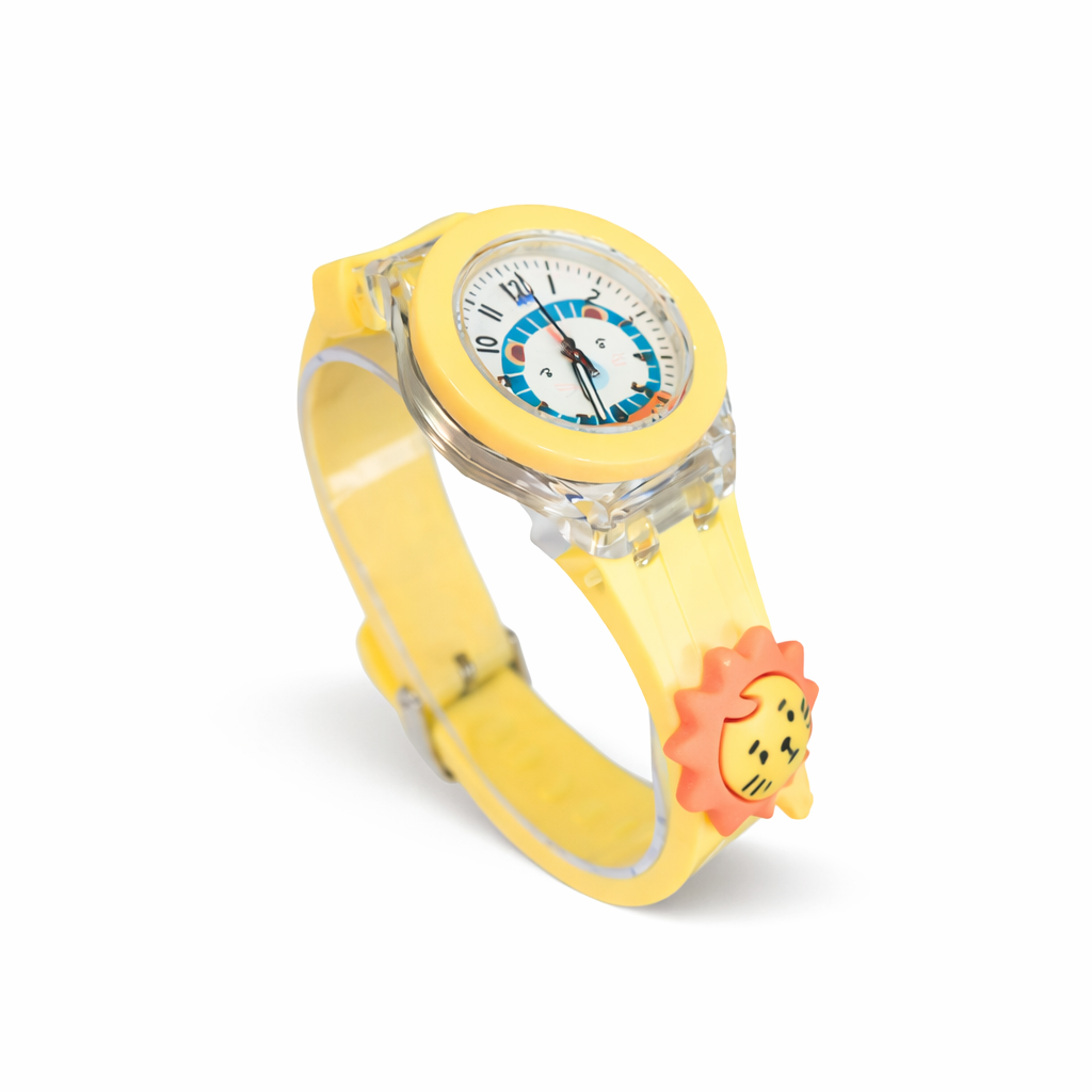 RELOJ INFANTIL CON APLIQUE EN MALLA