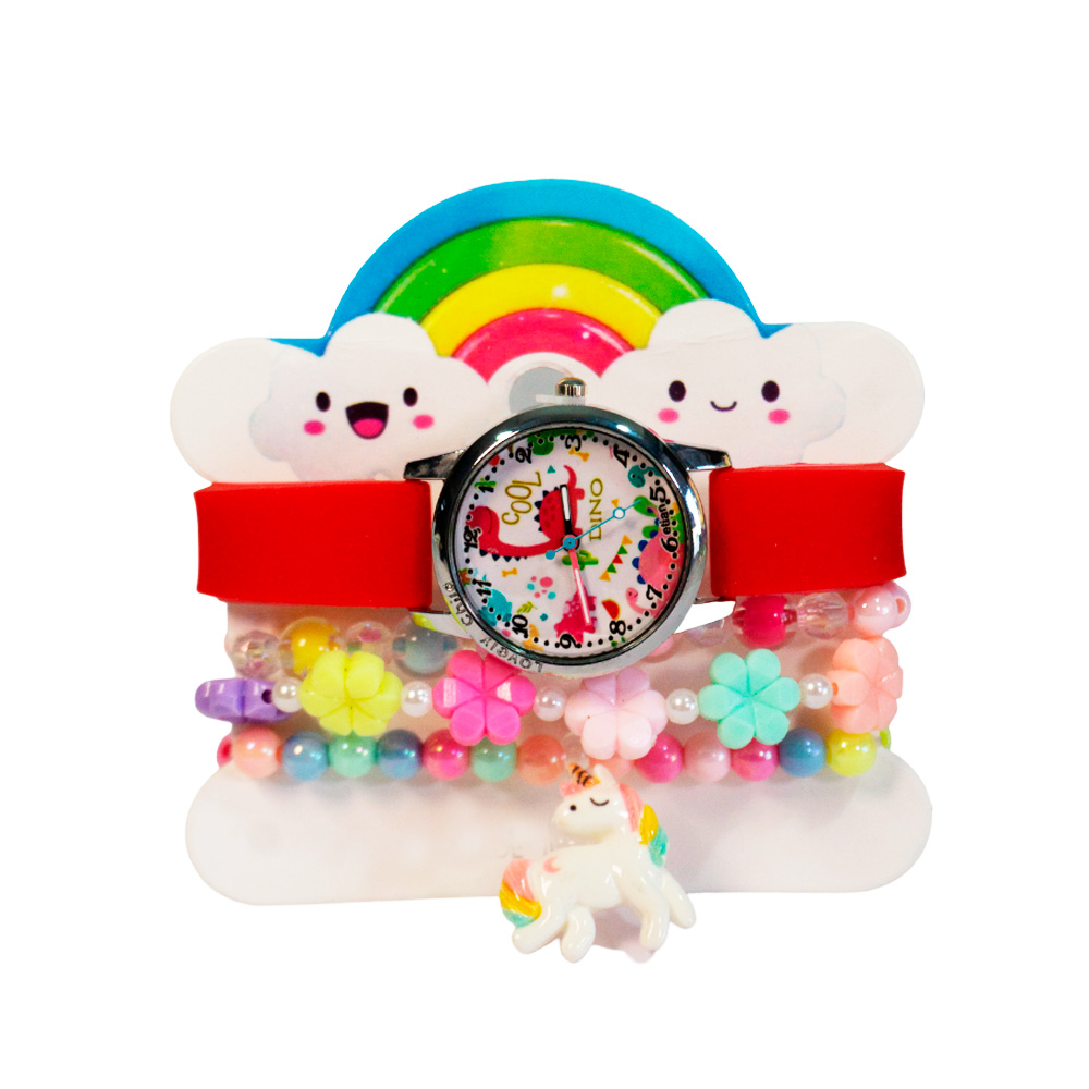 SET RELOJ + PULSERAS INFANTIL