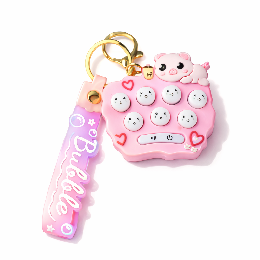 LLAVERO CHARM POP IT LUZ Y SONIDO