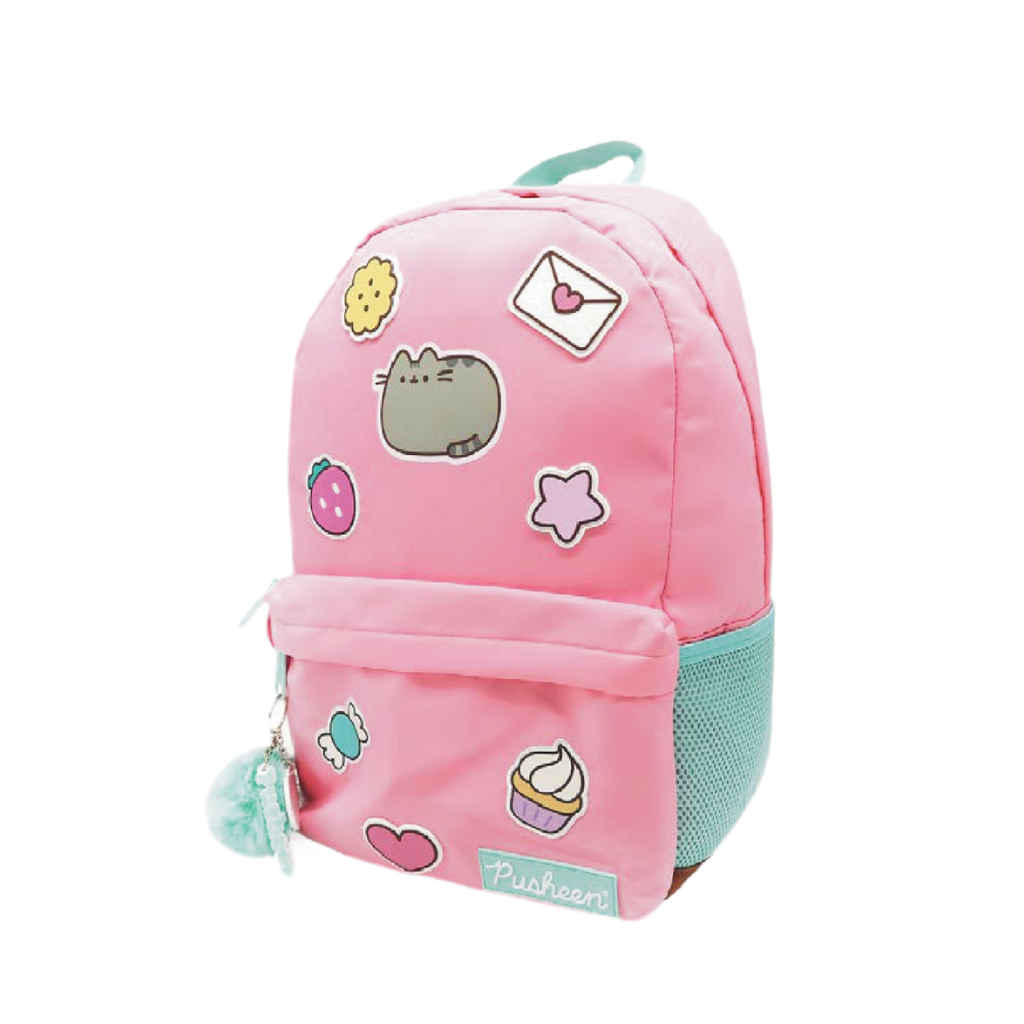 MOCHILA 18" PUSHEEN PARCHE MOOVING