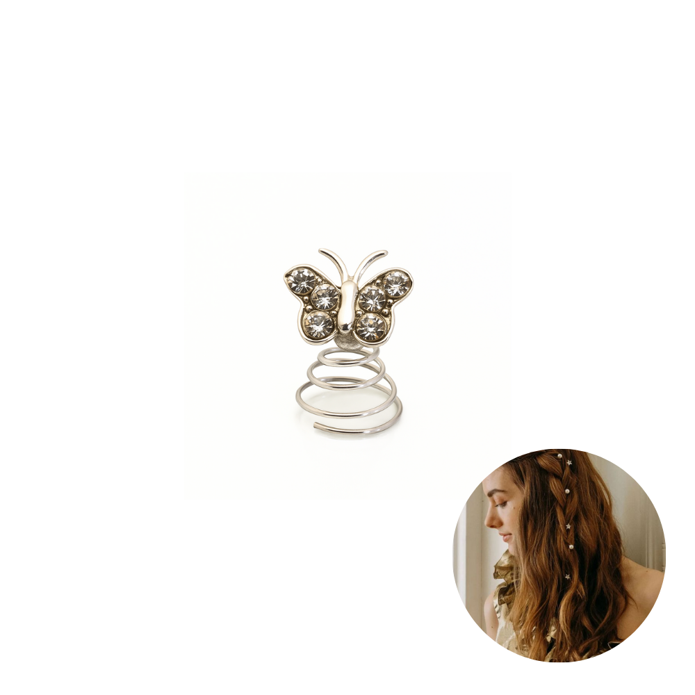 HORQUILLA EN ESPIRAL CON STRASS X2