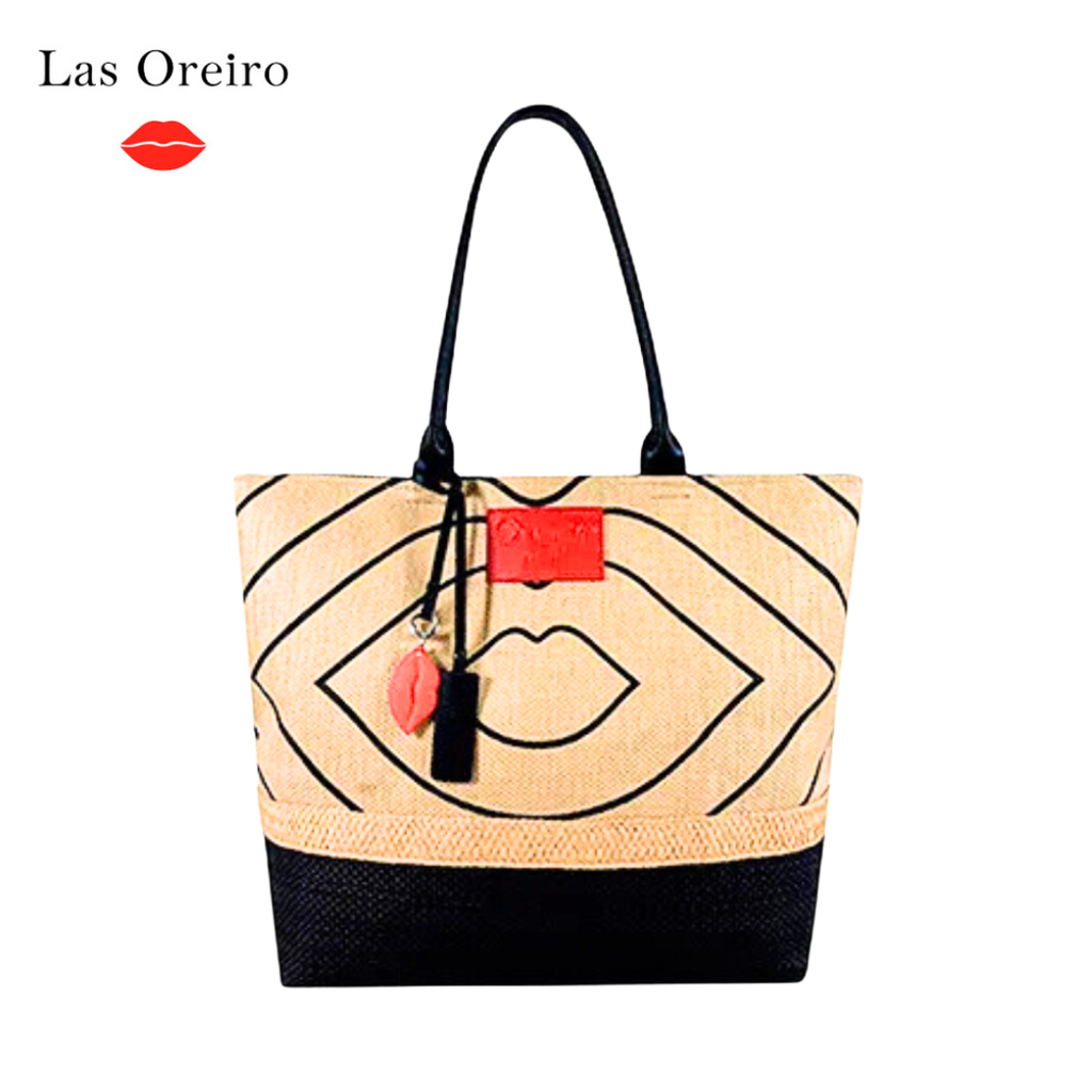 BOLSO DE PLAYA ESTAMPADO OREIRO LOVE
