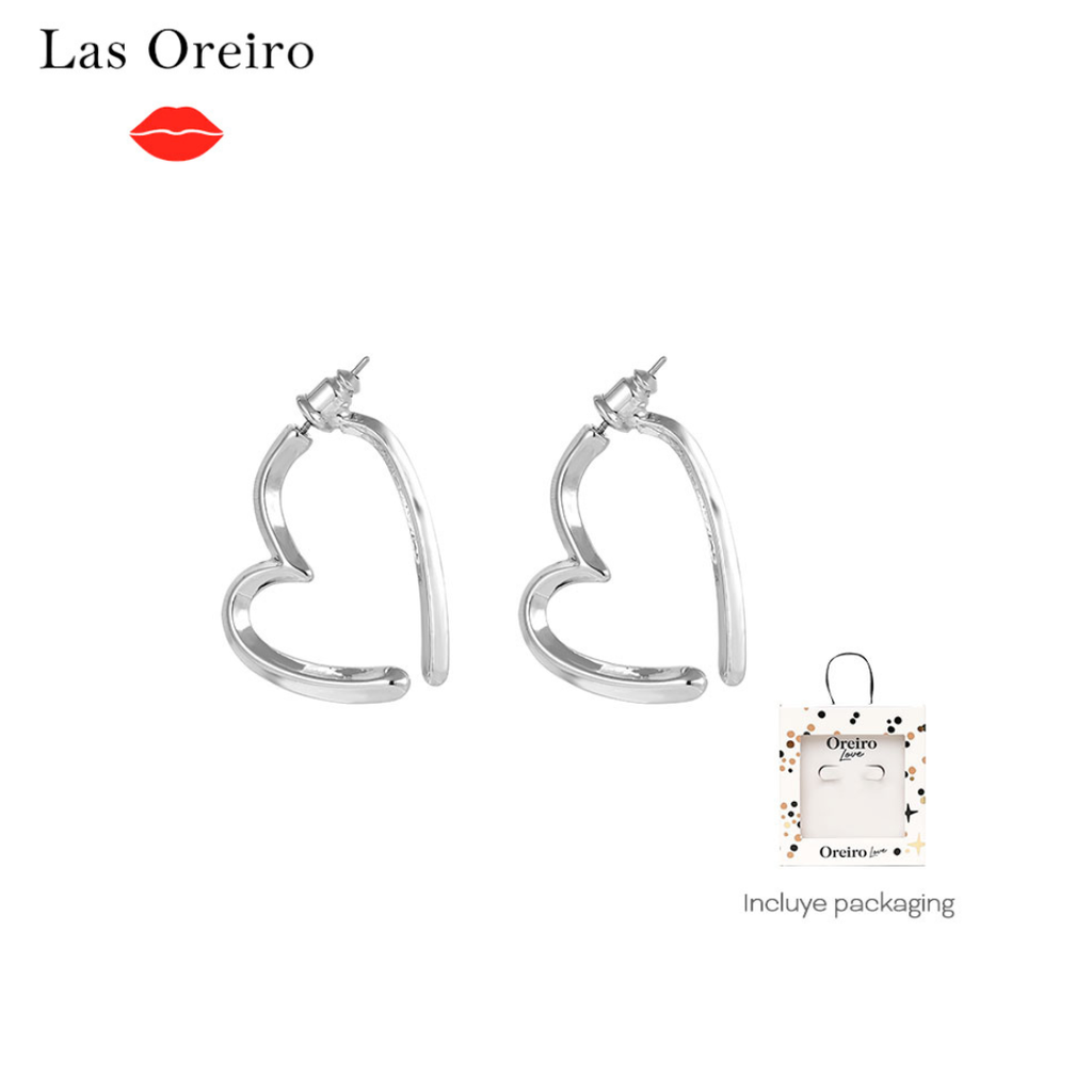AROS LAS OREIRO CORAZON  CON PACKAGING