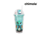 VASO 450 ML CHIMOLA CON BOMBILLA DRAGON