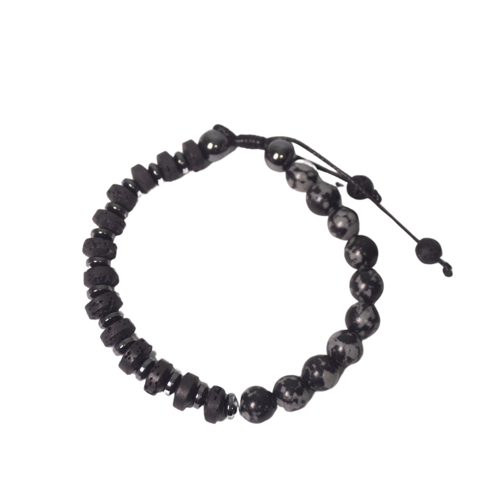 PULSERA CON PIEDRAS REGULABLE
