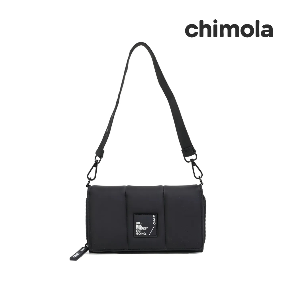 BILLETERA TIPO PUFFER + CORREA CHIMOLA