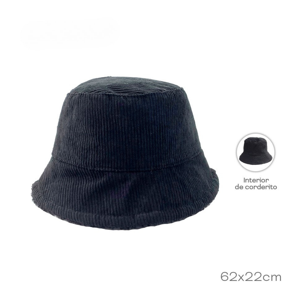 PILUSO NEGRO CON INTERIOR DE CORDERITO