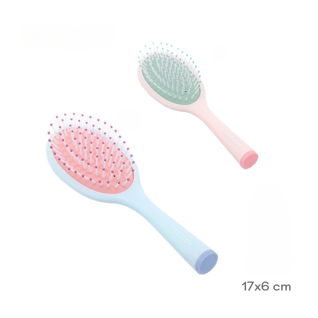 CEPILLO PARA CABELLO COLORES PASTEL 17X6CM