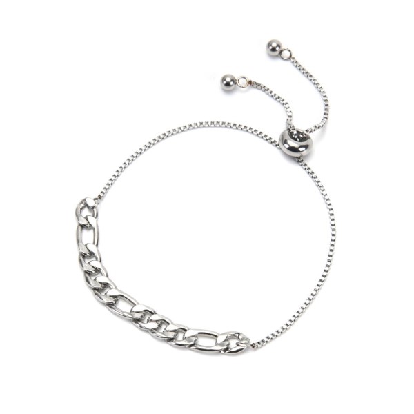 PULSERA ACERO DOBLE CADENA