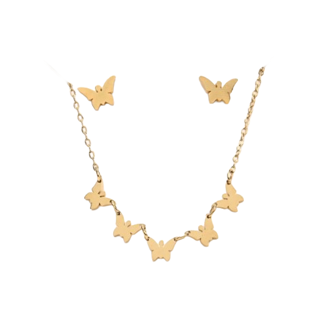 AROS + CADENA ACERO MARIPOSAS