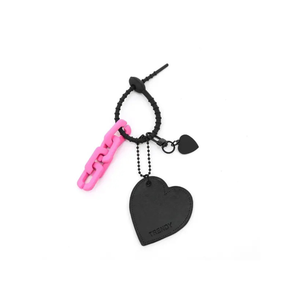 LLAVERO CHARM DOBLE CORAZÓN