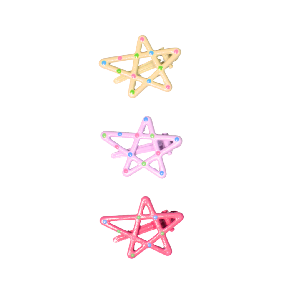 SET DE BROCHES CON FORMA DE ESTRELLA X3