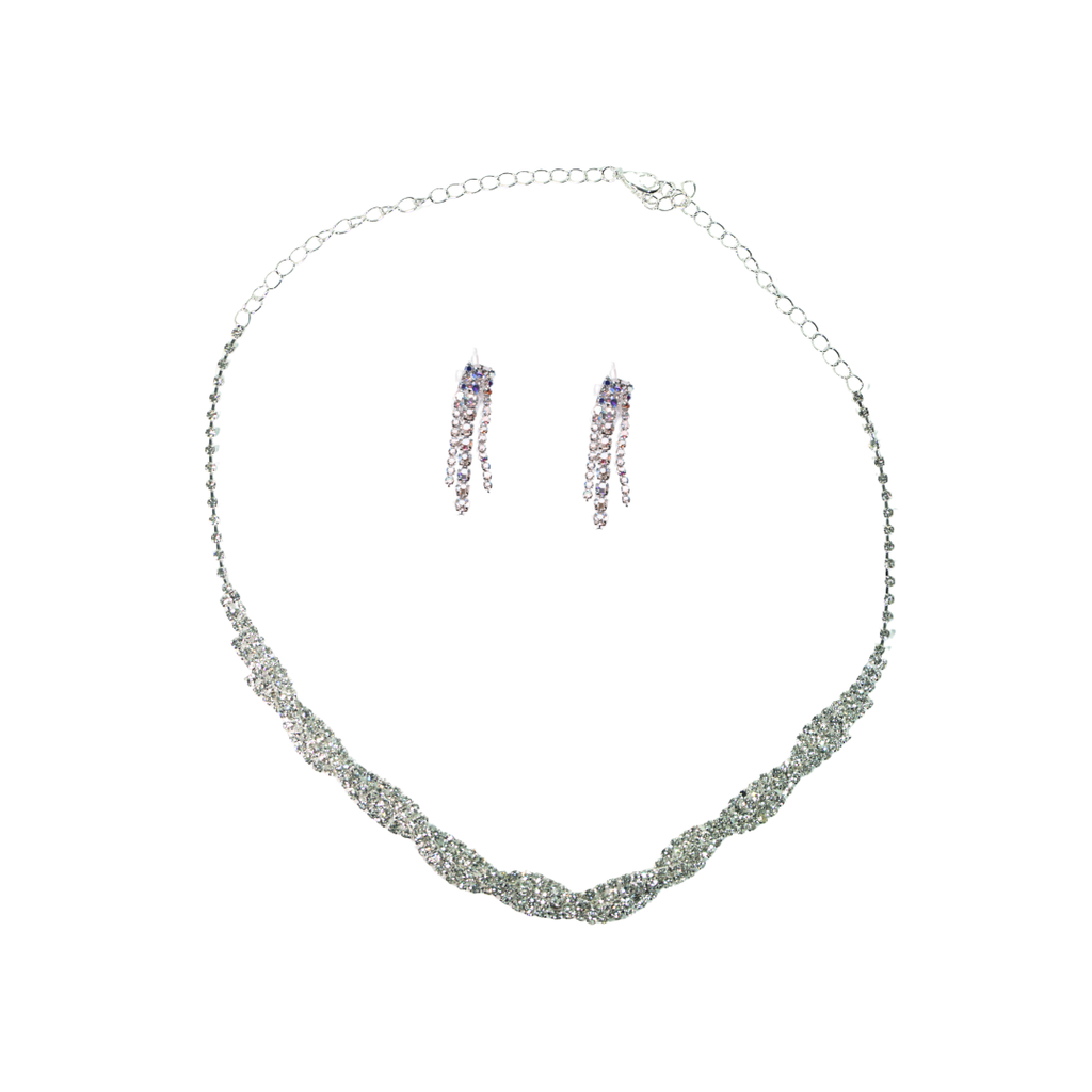 SET STRASS COLLAR TRENZDO + AROS