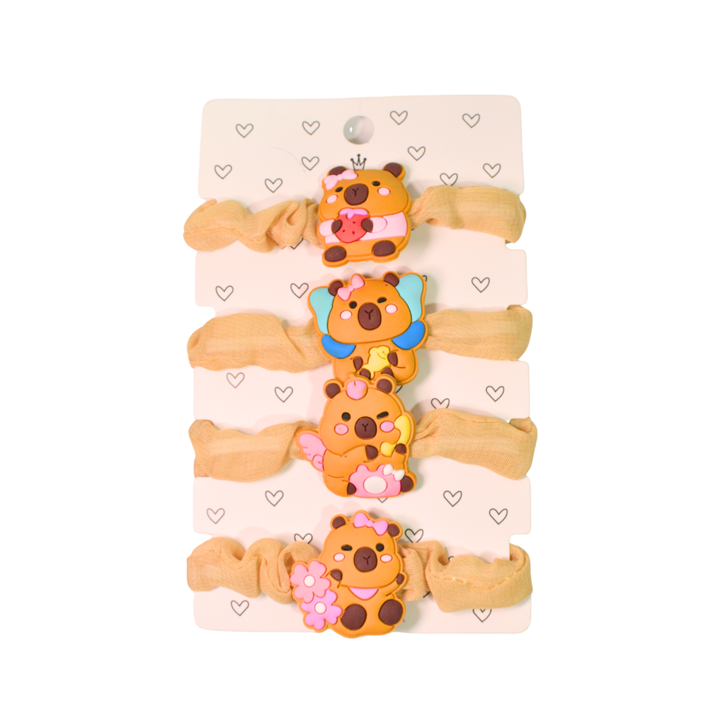 SET COLEROS X 4 CAPIBARA