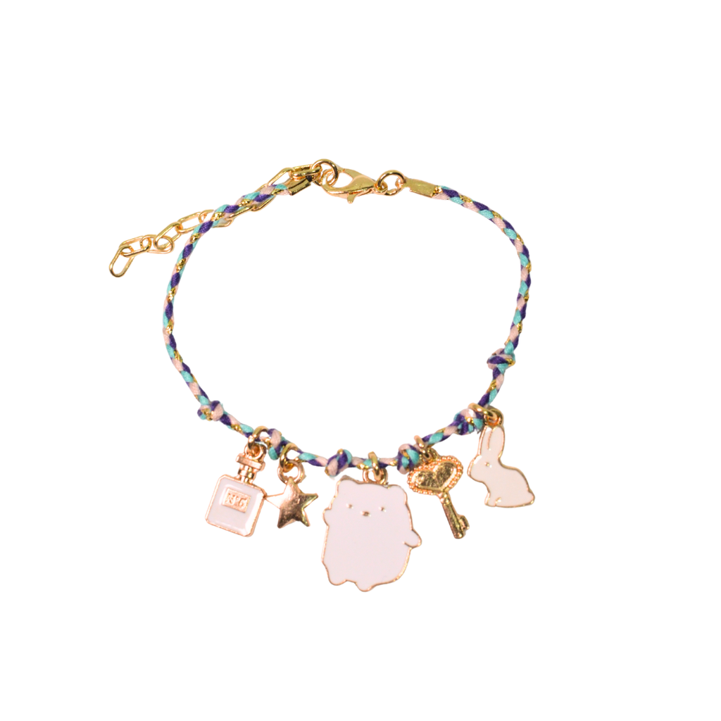 PULSERA CON DIJES KAWAII ANIMALITOS