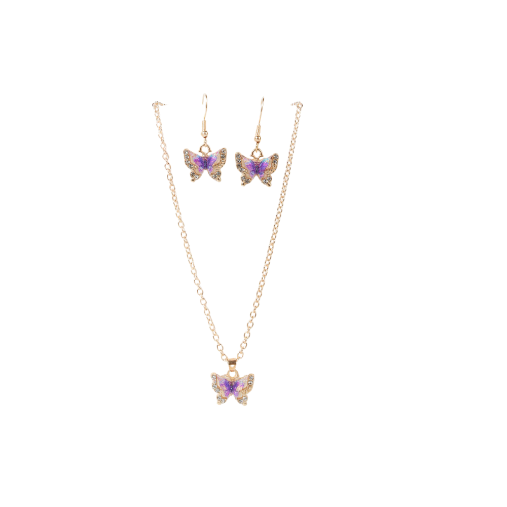 SET COLLAR + AROS DE MARIPOSA