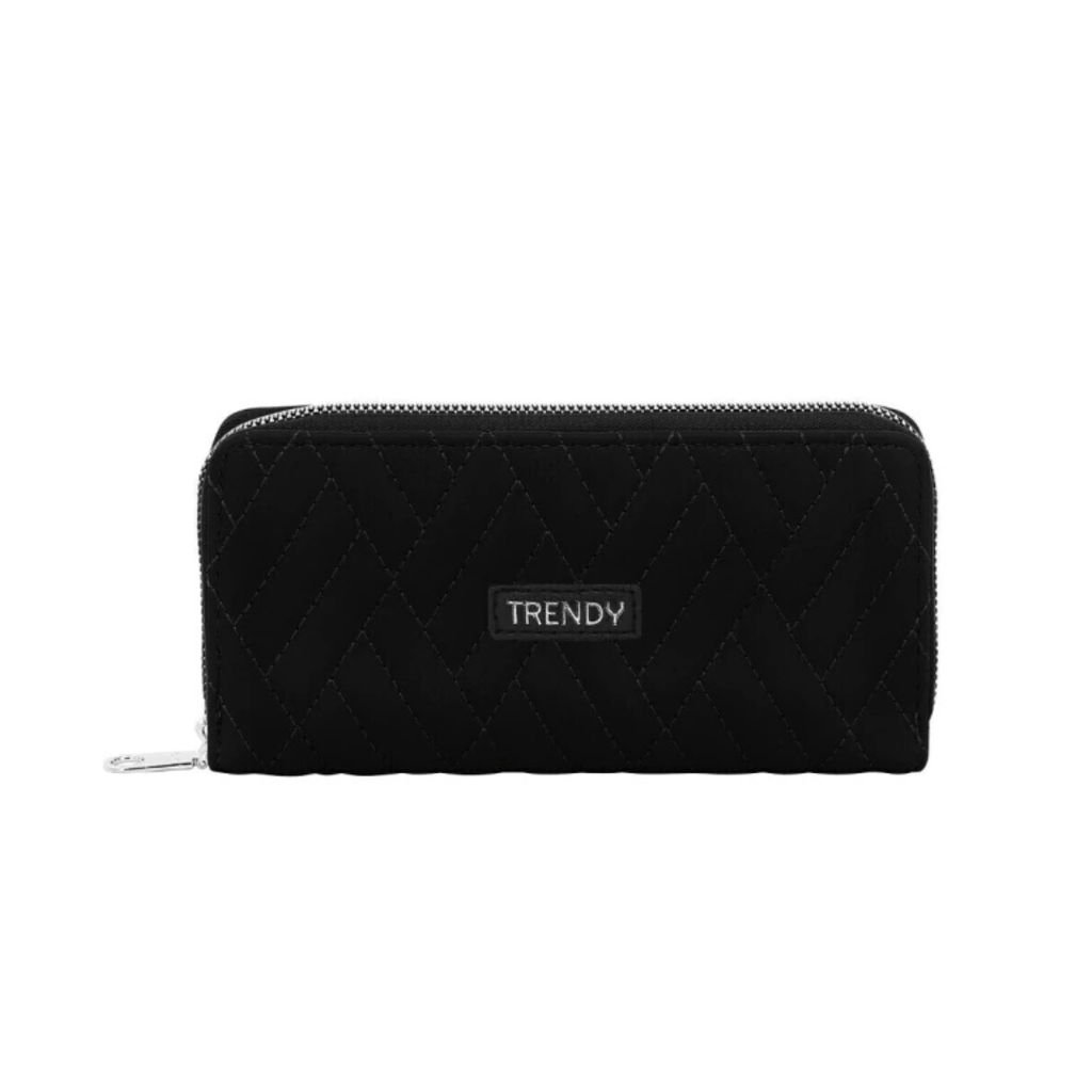 BILLETERA CON RELIEVE Y APLIQUE TRENDY