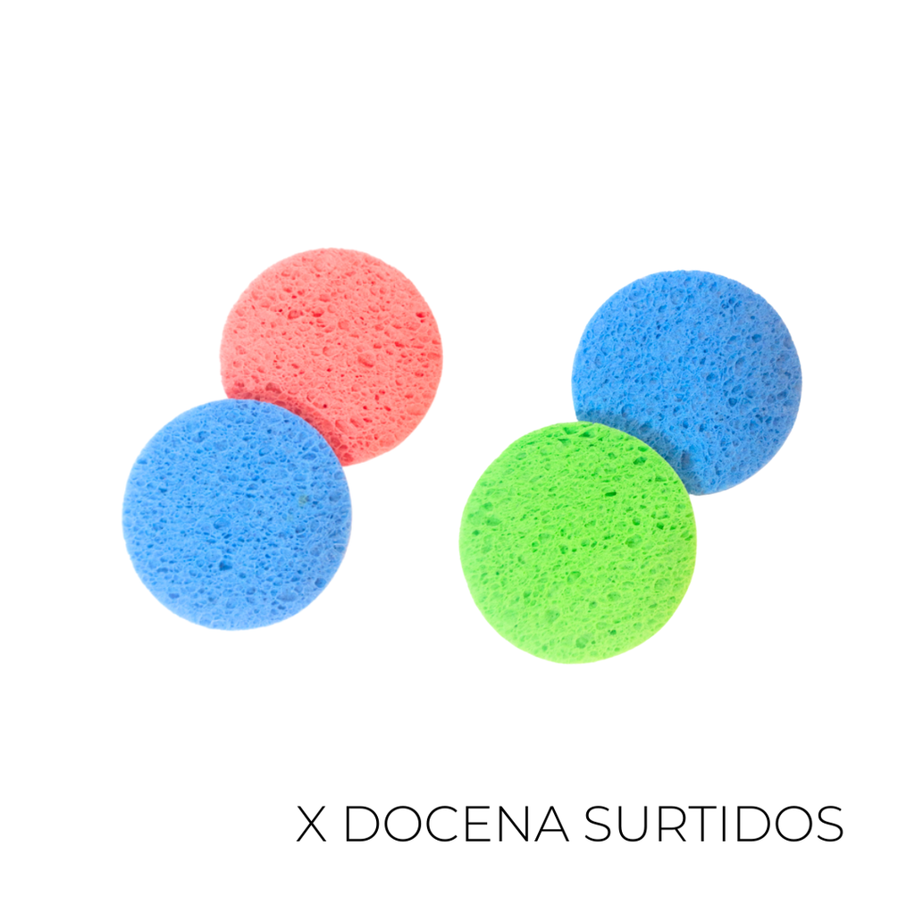 ESPONJA SKINCARE REDONDA X12