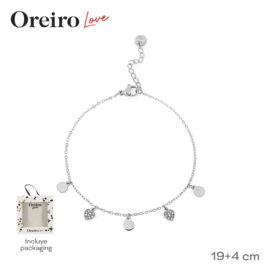 PULSERA CHARMS OREIRO LOVE + PACKAGING