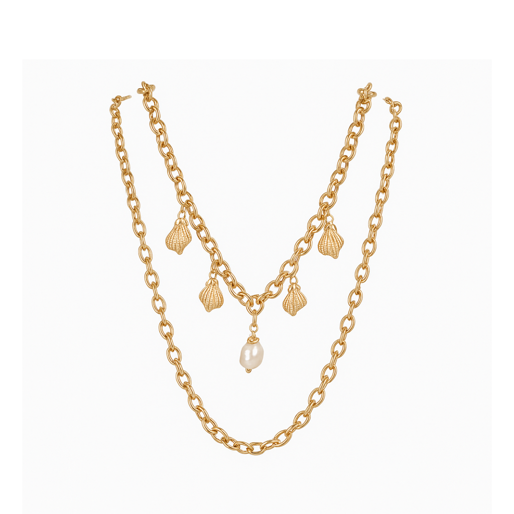 COLLAR MULTIDIJES DE MAR DORADO