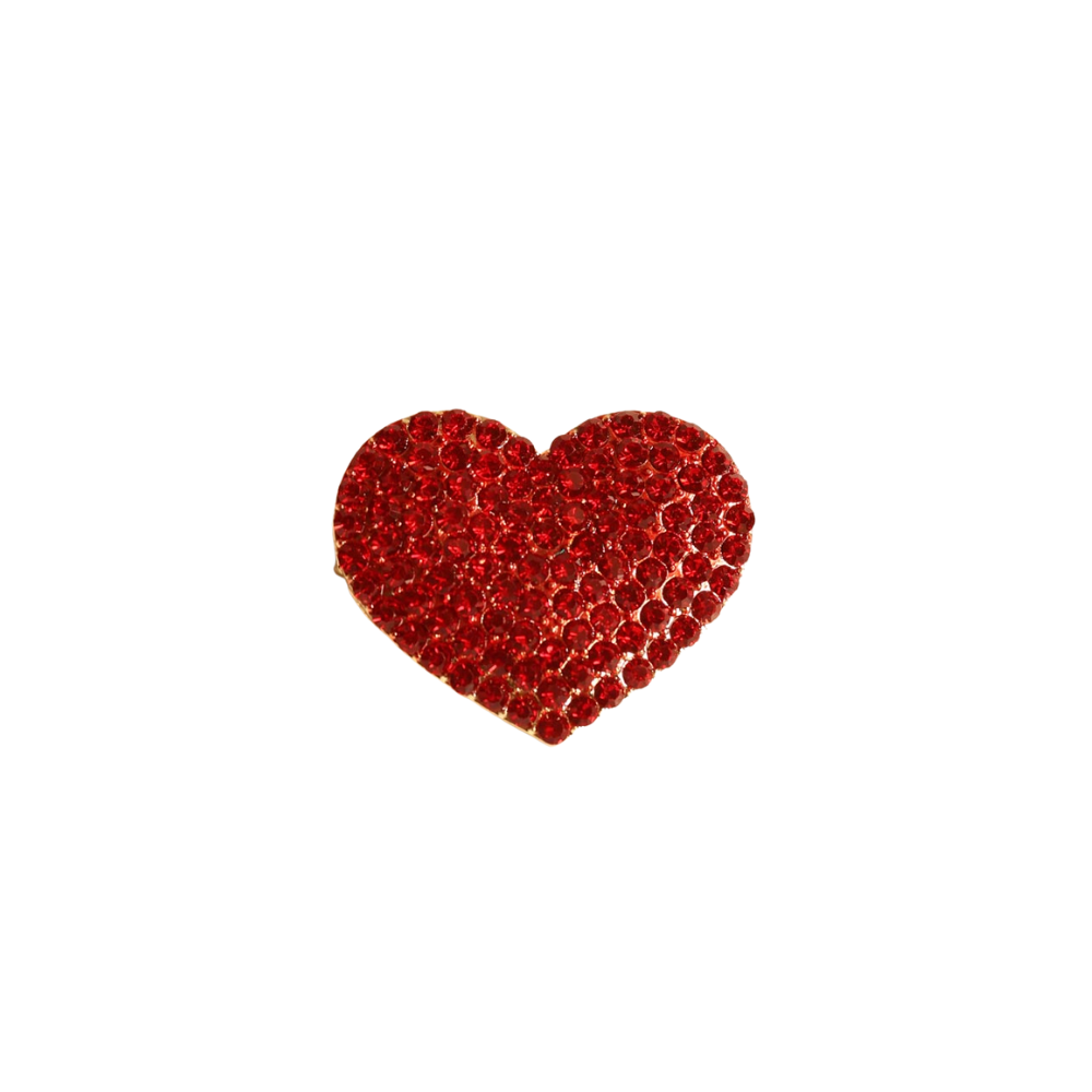 PRENDEDOR CON STRASS CORAZON