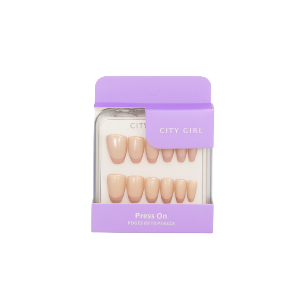 UÑAS PRESS ON COFFIN FRANCESITAS