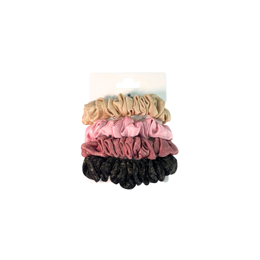 SET SCUNZI CON BRILLO COLOR LISO X4