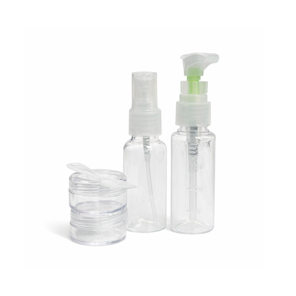 KIT ENVASES PARA VIAJE X4 PIEZAS