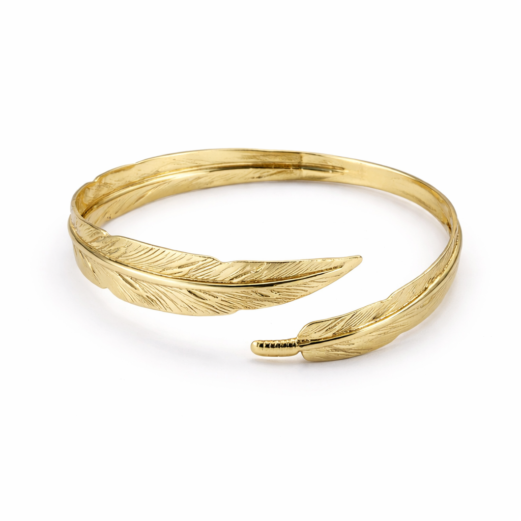 BRAZALETE FINO FORMA DE HOJA