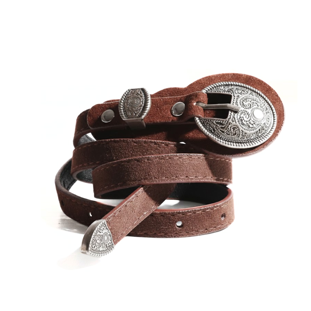 CINTO CON HEBILLA OVALADA VINTAGE