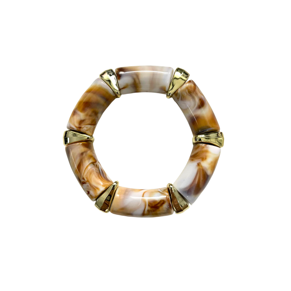 PULSERA ELASTICA TENDENCIA MARMOLADO