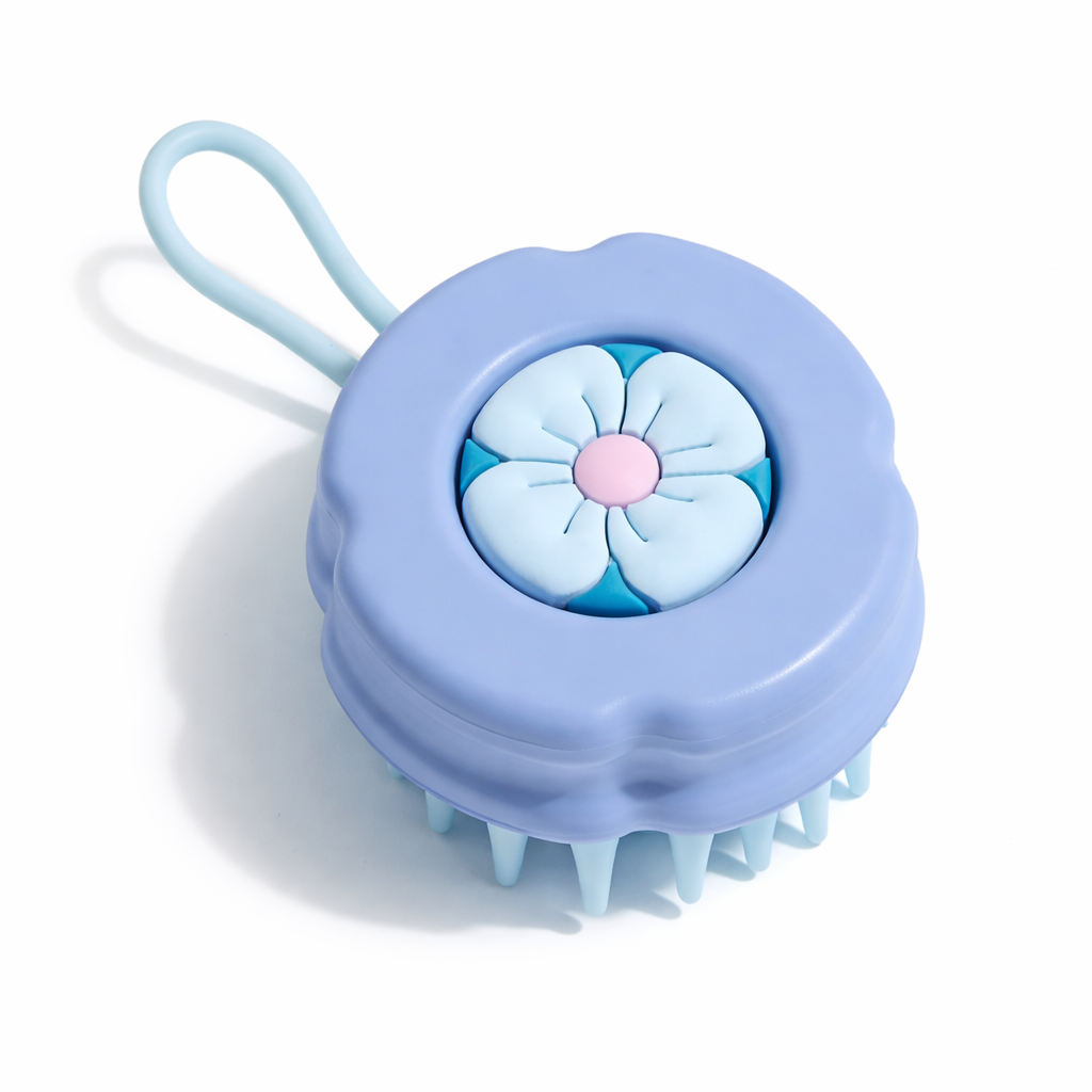 CEPILLO MASAJEADOR MINI DISEÑO FLOR