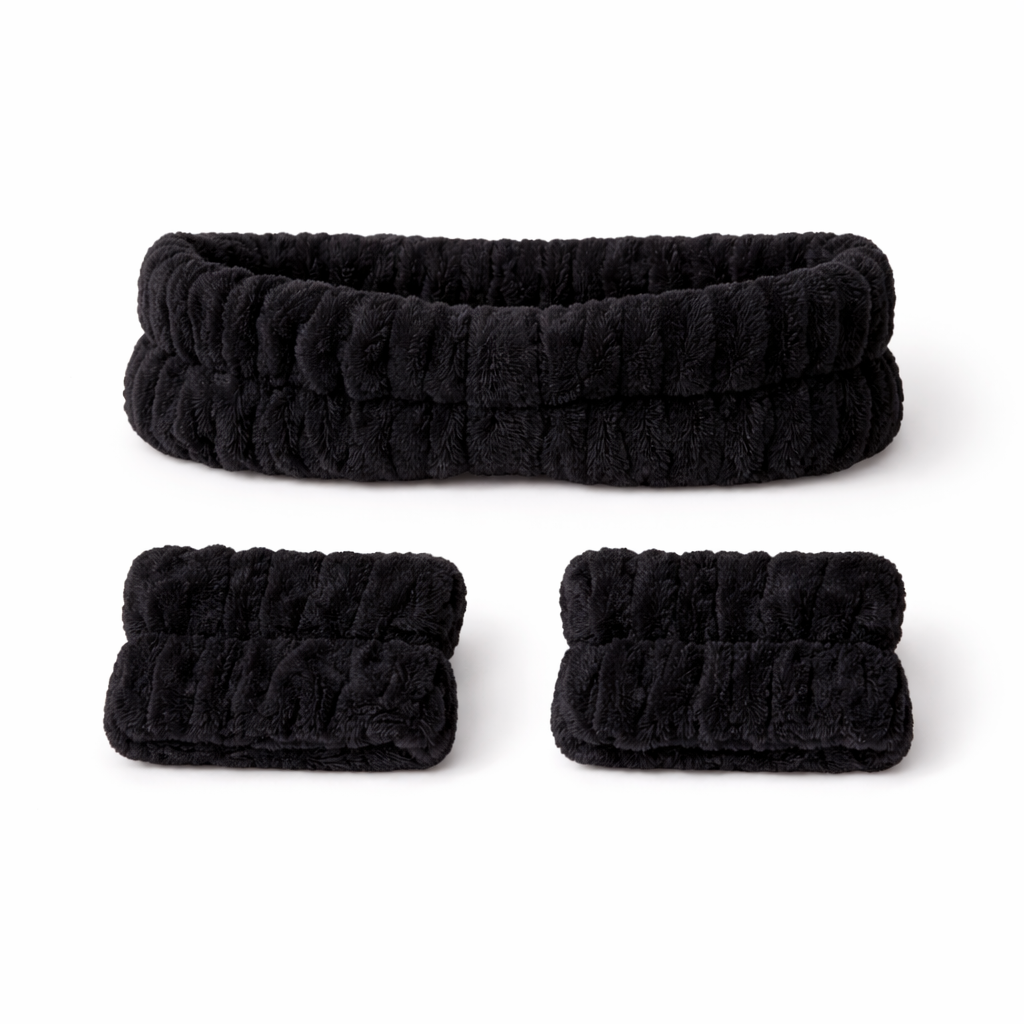 VINCHA SKINCARE + MUÑEQUERAS