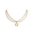 COLLAR TRIPLE CADENA CON DIJE