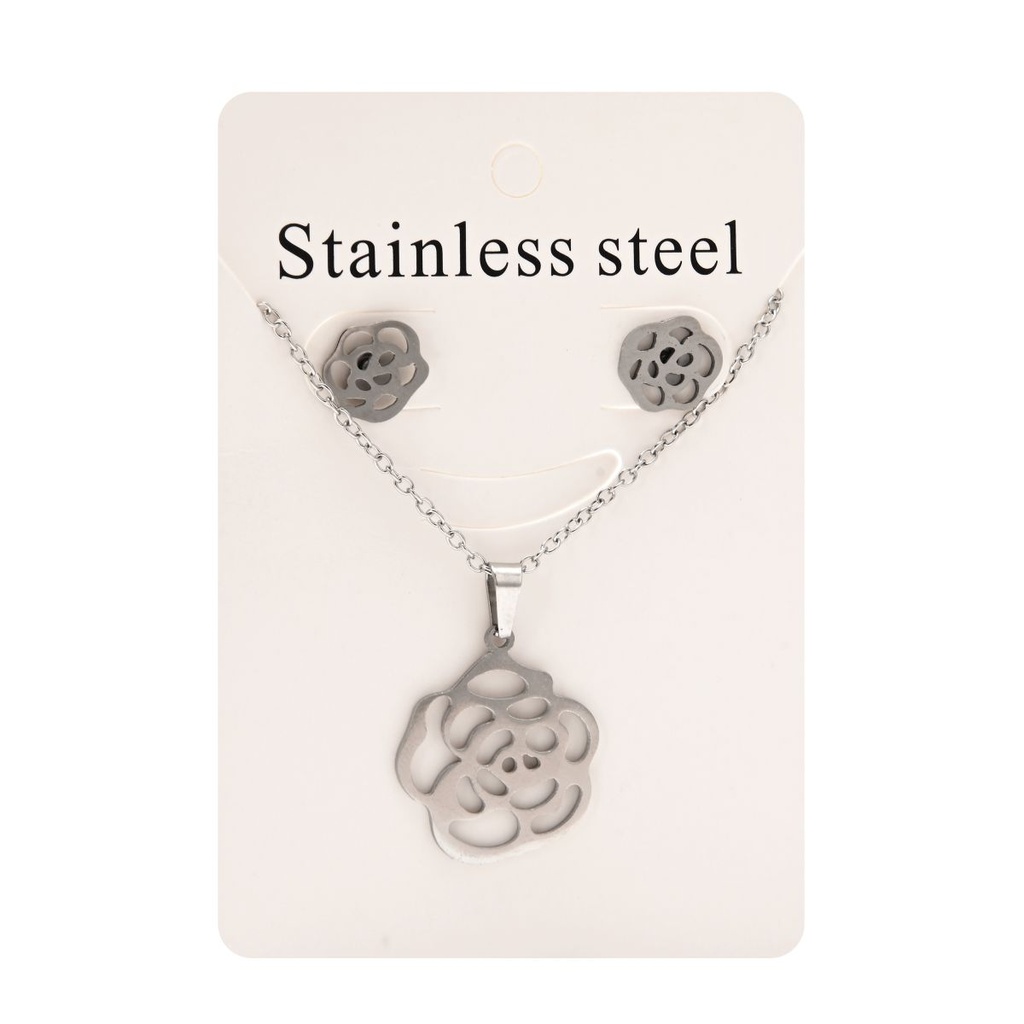 SET CADENA Y AROS ACERO QUIRURGICO