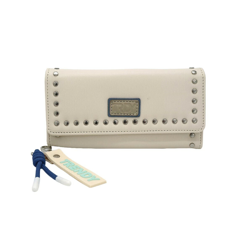 BILLETERA TACHAS LLAVERO CHARM TRENDY